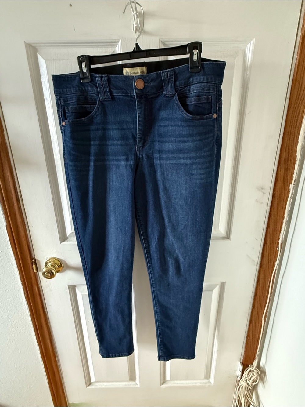 Democracy Dark Blue Skinny High-Rise Jeans Size 12